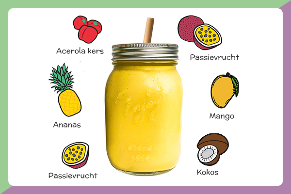 Hawaiian-fruit-smoothie-afbeelding-2